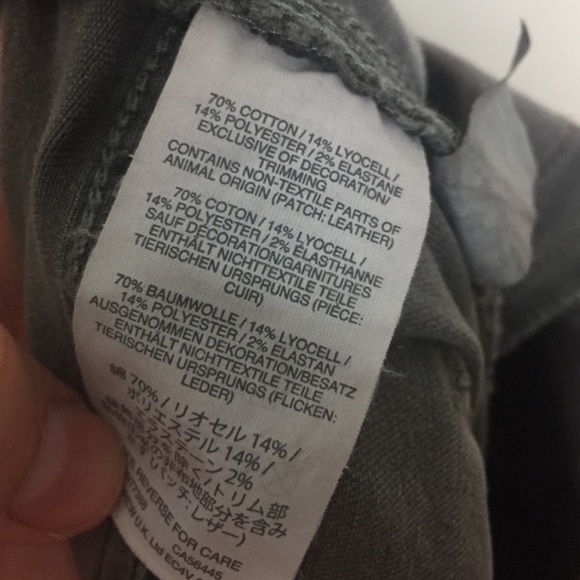 Madewell High Rise Skinny Jeans 26 Raw Hem Gray - Picture 7 of 11